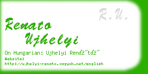 renato ujhelyi business card